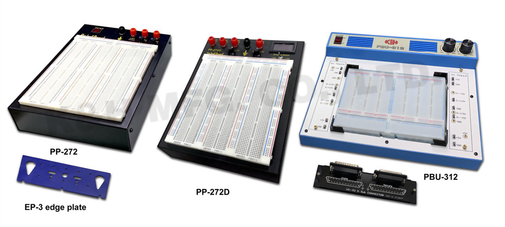 PP-272 Tablero de Proyectos de Poder / PP-272D Tablero de Proyectos de Poder con Pantalla / PBU-312 Laboratorio de Circuito