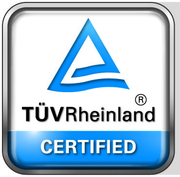 Sistema certificado por TÜV Rheinland Sistema certificado por TÜV Rheinland