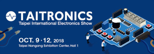 TAITRONICS - Exposición Internacional de Electrónica en Taipei - desde el día 9 hasta el 12 de octubre de 2018. TAITRONICS - Exposición Internacional de Electrónica en Taipei - desde el día 9 hasta el 12 de octubre de 2018.