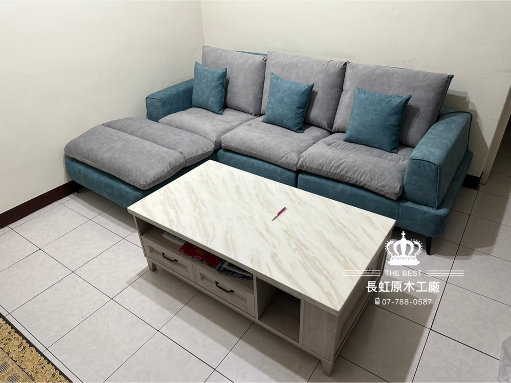 8881 L型乳膠沙發