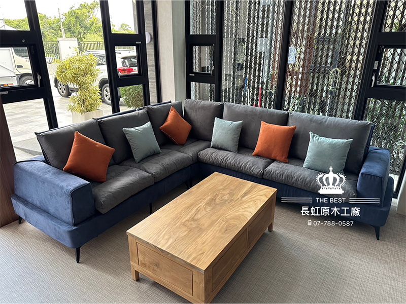 8881 L型乳膠沙發