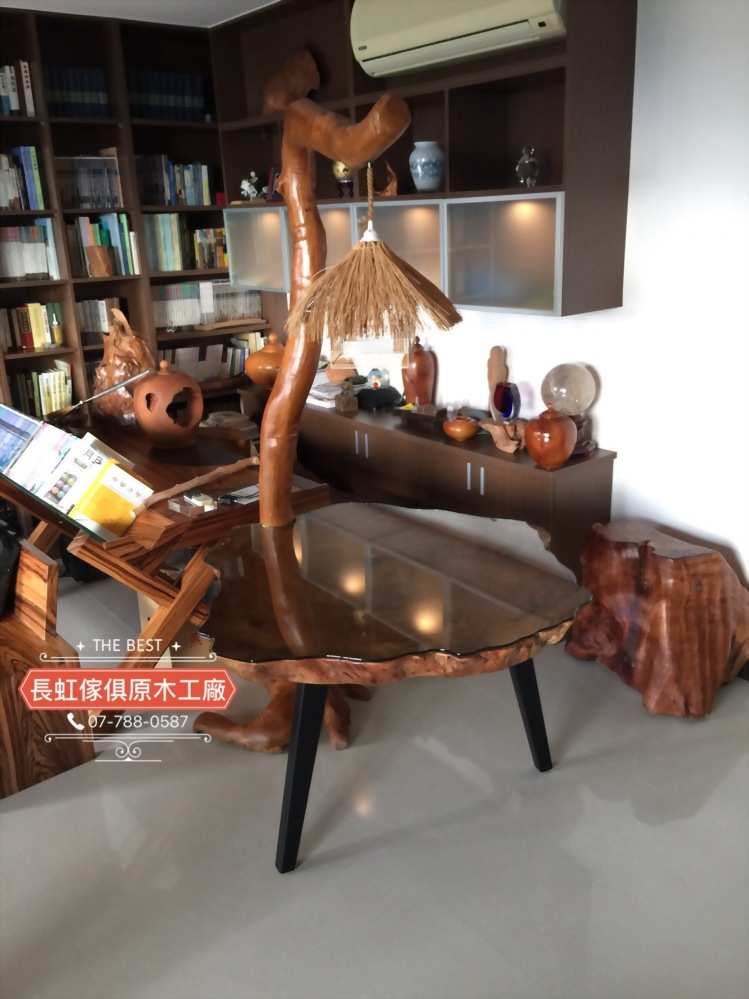 原木自然風餐桌