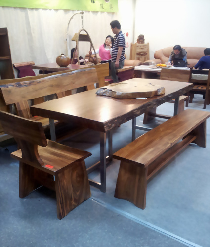 金鋼納大桌(俗稱:斑馬木)