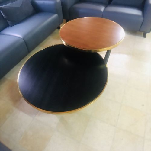 現代風雙圓大茶几組