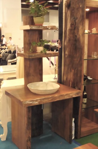柚木造型洗手台
