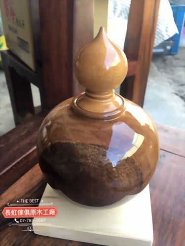 木雕-聚寶盆(橘04)