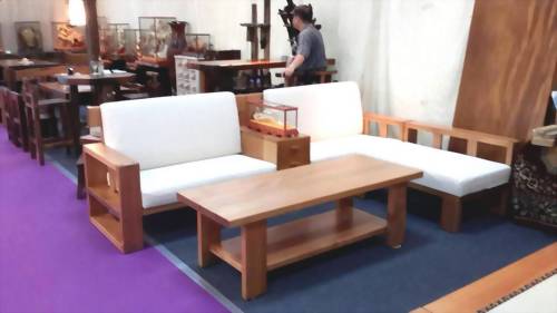 美檜 日式檜木L型沙發