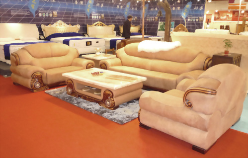 2858#野牛磨砂半牛皮沙發