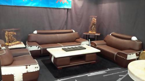 S642# 厚牛皮1+2+3沙發