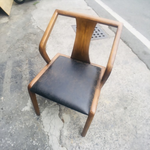 033-13-原木背單人椅