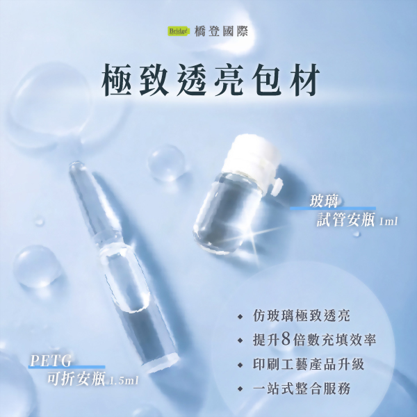 安瓶 斜口 滾珠 可折式 玻璃 PETG 1ml 1.5ml 4ml