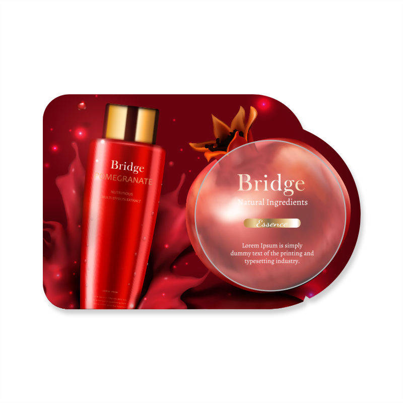 美妝試用包 保養試用包 圓形+廣告區 造型鋁袋 多元專業樣板