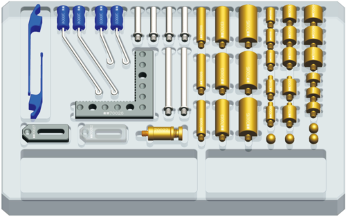 彈性夾具系列固件A套裝48件(M4)