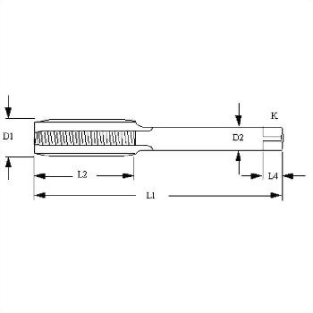 CTV,TV,V,Tire valve thread standard straight flutes carbide taps
