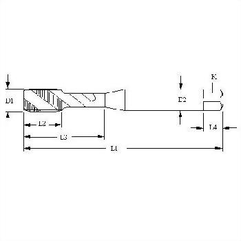 SM,Sewing machine thread standard , spiral flutes full carbide taps