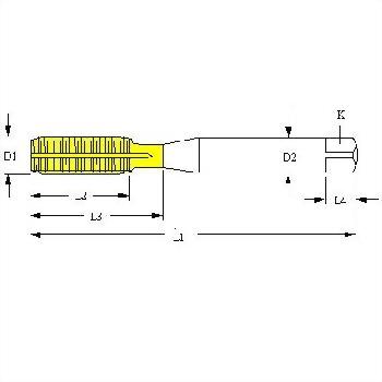 NPT NPTF PTF NGT 美规圆锥管用螺纹_全钨钢挤压,无沟丝攻(牙攻).
