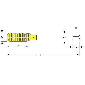 CTV TV V Tire valve thread _full carbide roll form fluteless taps