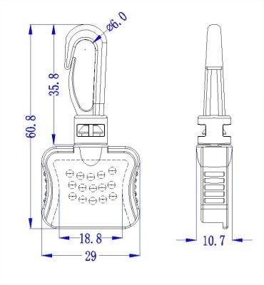 plastic strap fastener hook-AH33