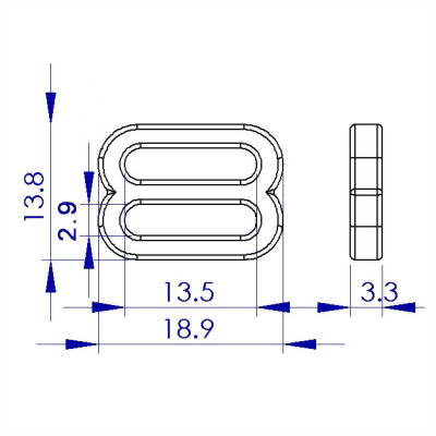 聚鴻-塑膠束帶調整八字環-b6