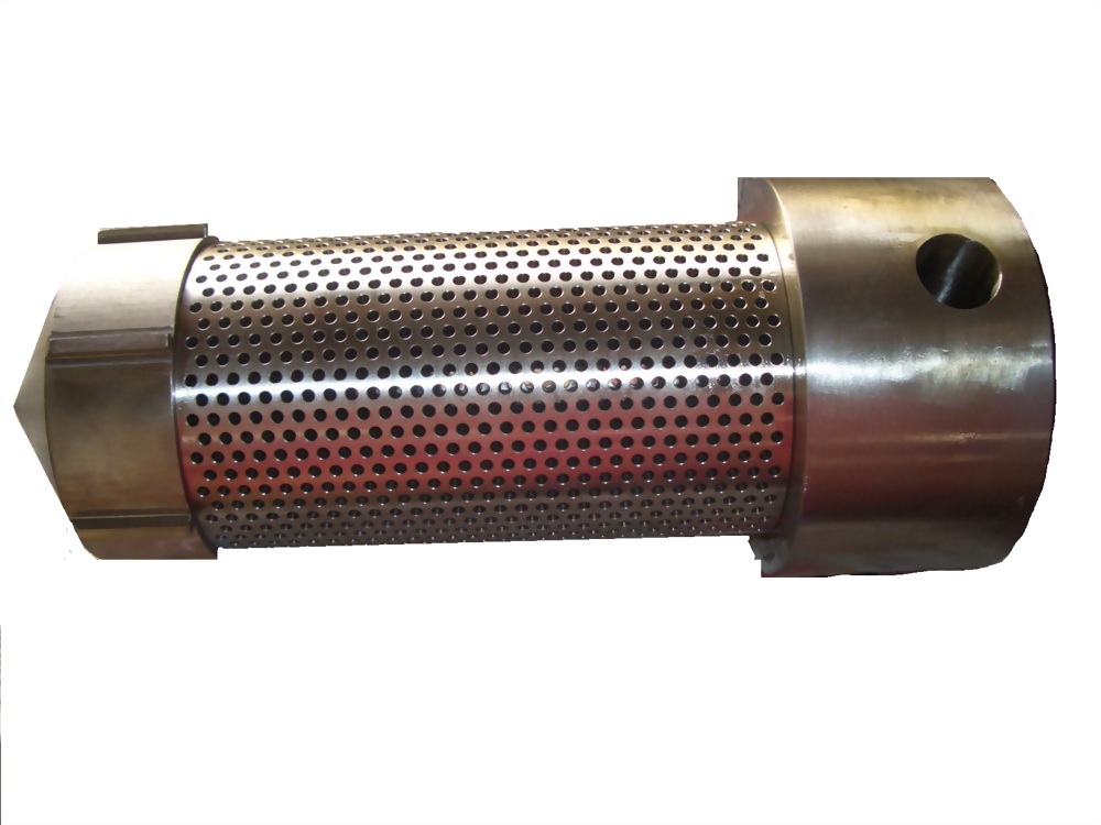 PP/PE extruder with extended filtering mesh