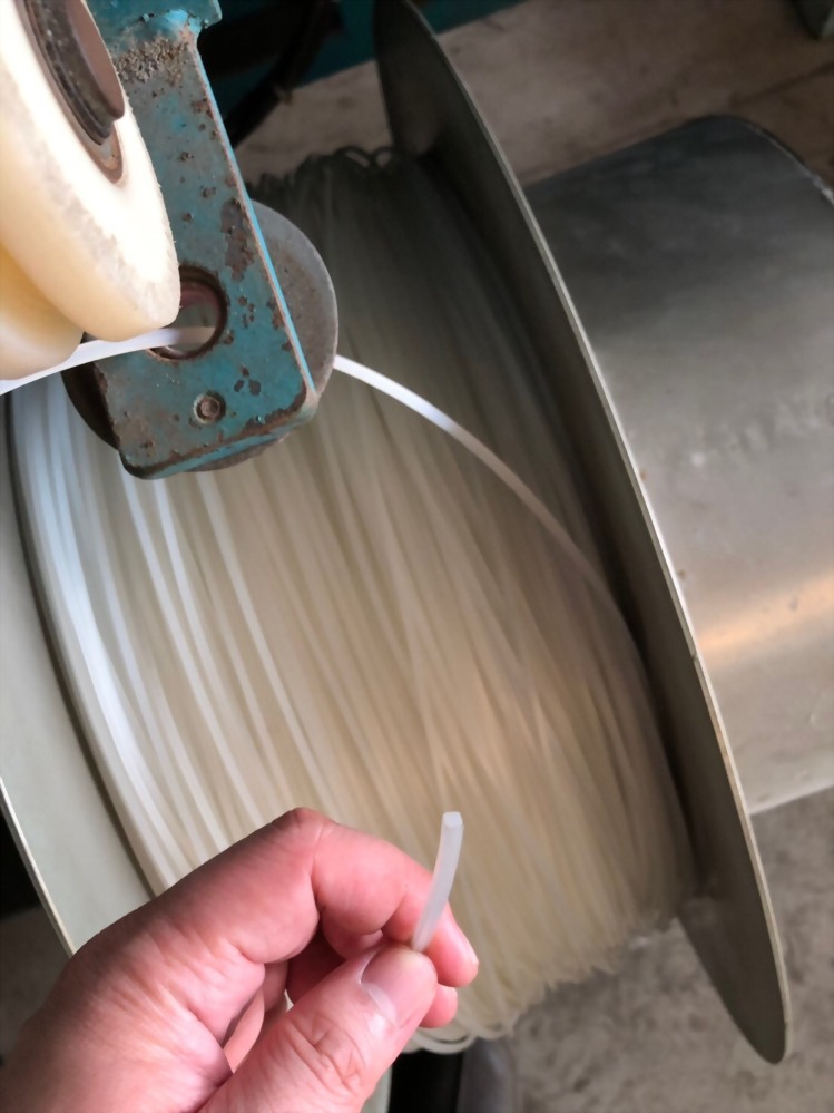 Winder of monofilament winding for trimmer line making