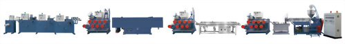 PP/PE Filament extrusion line for the use with Raschel Knitting Machines