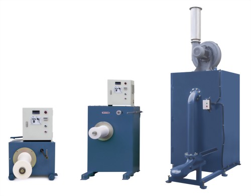 Waste yarn collection machines