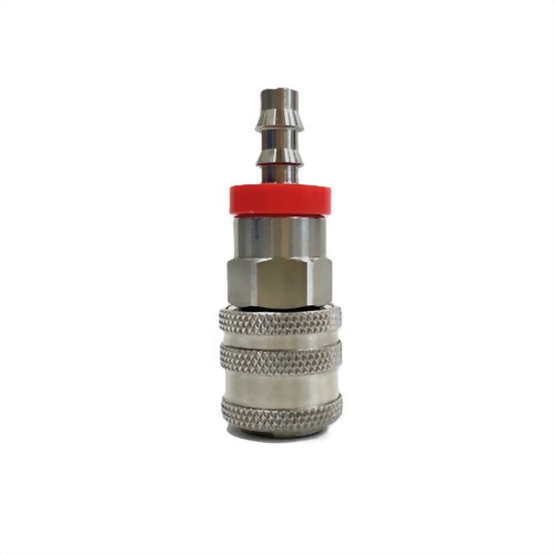 Universal Quick Disconnects Coupling (Red)-Hose Barb end