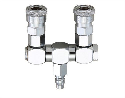 旋轉二通+鐵日式快速接頭+公接頭 旋轉二通+鐵日式快速接頭+公接頭