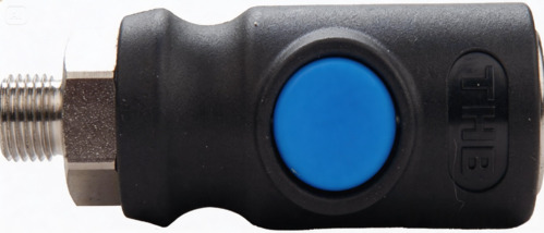 3/8" Industrial Type Safety Quick Coupler - Male
