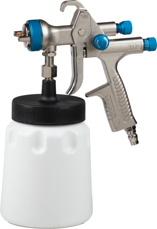 MP Suction Flow Cup Spray Gun / HVLP 1000c.c. Paint Cup