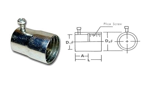 SET SCREW CONNECTOR FOR PLICA PZ4-VKG - 軟管用接頭