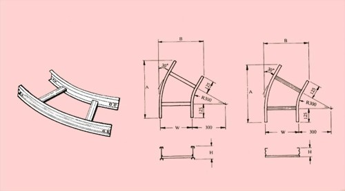 HORIZONTAL 30o ELBOW - CABLE TRAYS