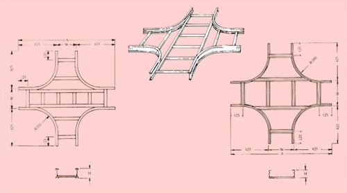 HORIZONTAL CROSS ELBOW - CABLE TRAYS
