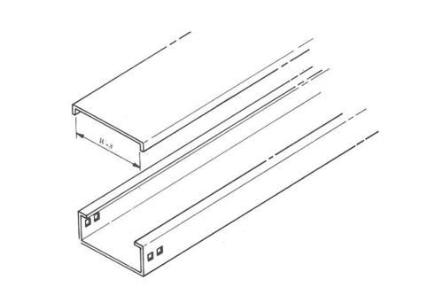 SOLID BOTTOM STRAIGHT TYPE CABLE DUCT