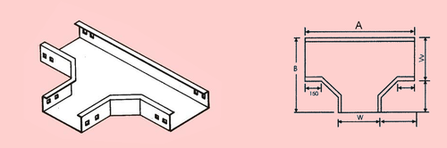 HORIZONTAL TEE - CABLE DUCT