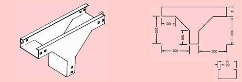 VERTICAL TEE ELBOW - CABLE DUCT