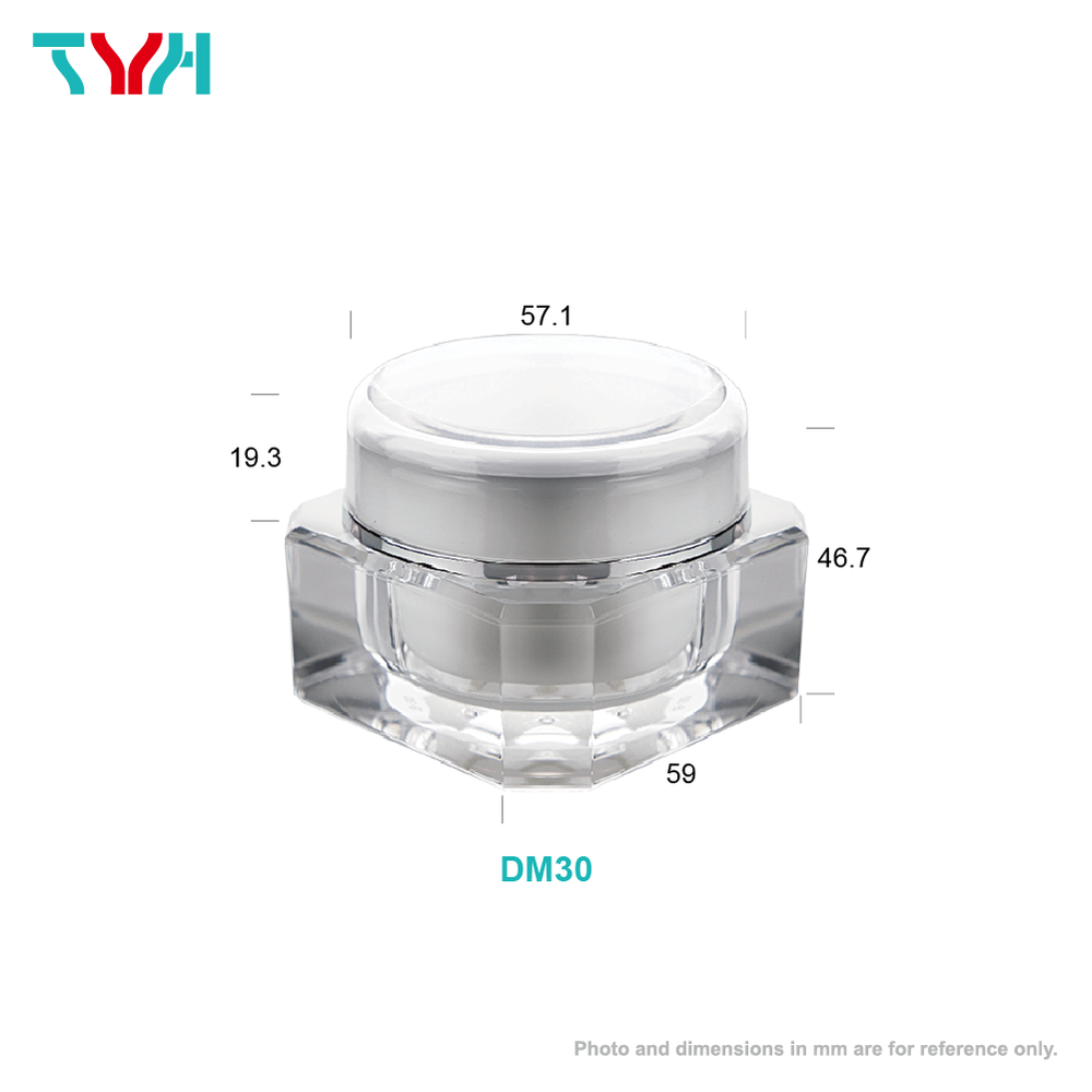 30ml Diamond Shape Octagon Cream Jar