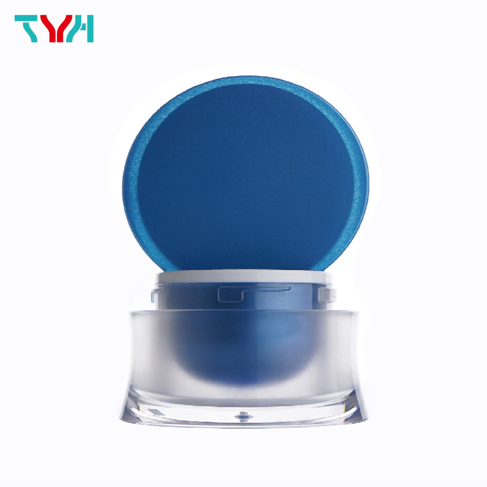 PMMA Curve Oval Cream Jar in Double Wall