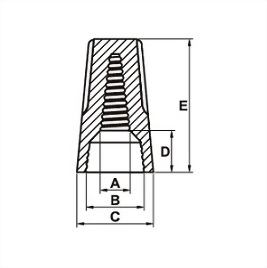 P1B high temp. screw-on / twist-on / wire nuts 2