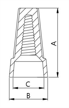 P2 (H) screw-on / twist-on / wire nuts