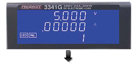 3341G LED DC Electronic Load Simulator 300V, 24A, 300W