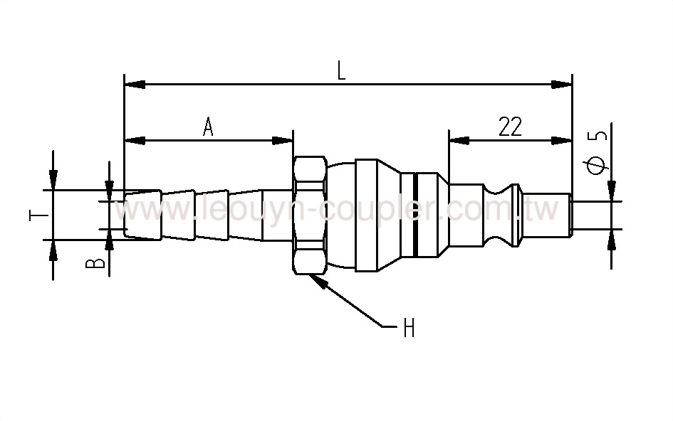 Hose Barb Ball-Swivel Plug