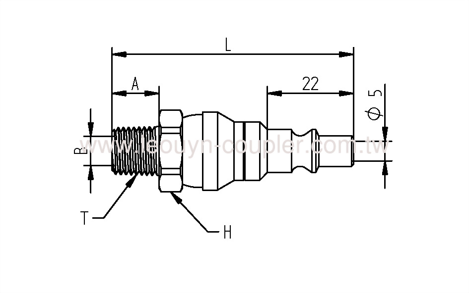 Male Ball Swivel Plug