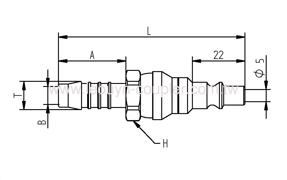 Hose Barb Ball-Swivel Plug
