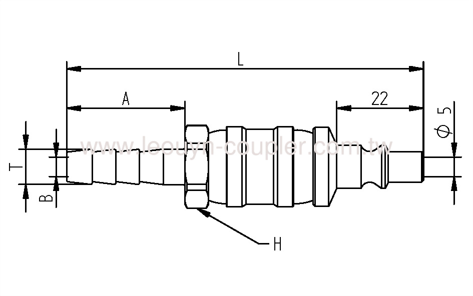 Hose Barb Dual Ball-Swivel Plug