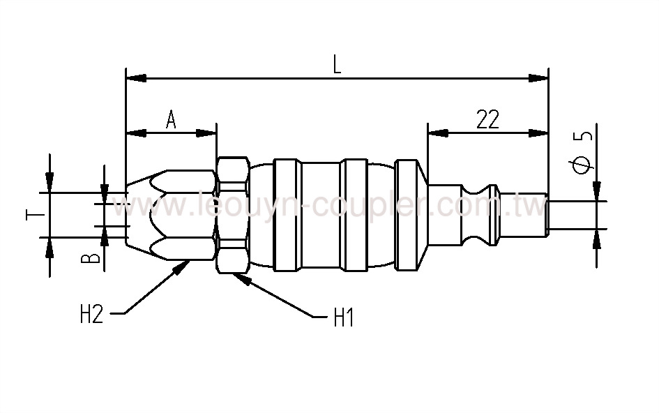 Hose Dual Ball-Swivel Plug