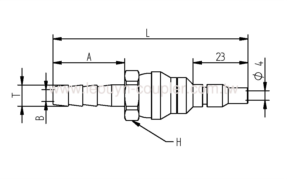 Hose Barb Ball-Swivel Plug