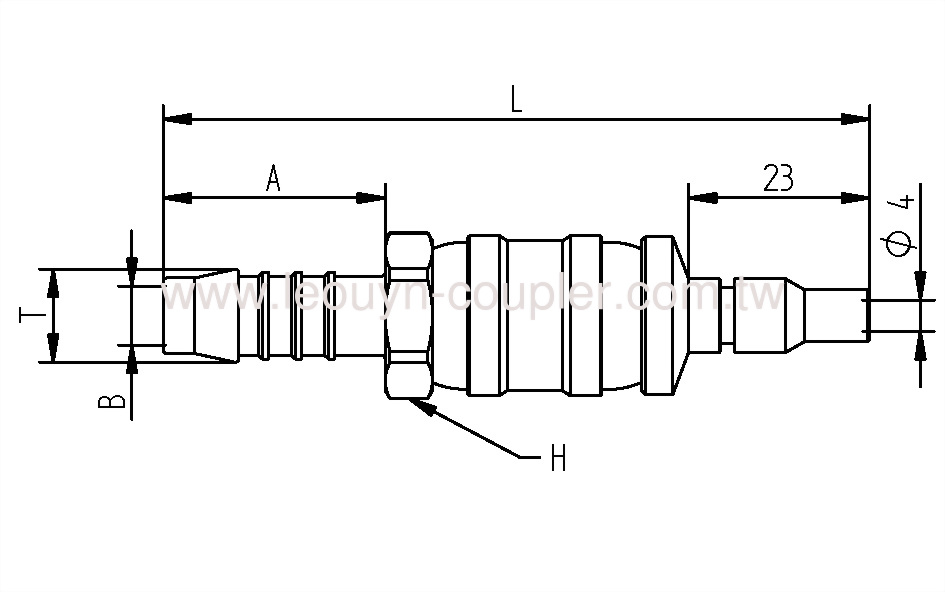 Hose Barb Dual Ball-Swivel Plug