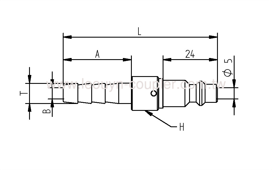 Hose Barb Swivel Plug